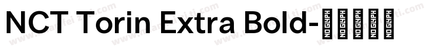 NCT Torin Extra Bold字体转换